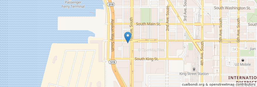 Mapa de ubicacion de General Porpoise Doughnuts - Pioneer Square en 美利坚合众国/美利堅合眾國, 华盛顿州 / 華盛頓州, King County, Seattle.