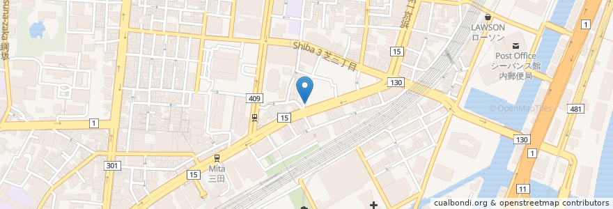 Mapa de ubicacion de 麻布ラーメン en 日本, 東京都, 港区.