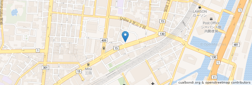Mapa de ubicacion de 仙香園 en Япония, Токио, Минато.