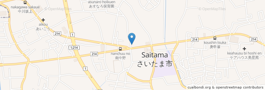 Mapa de ubicacion de 埼玉縣信用金庫 en ژاپن, 埼玉県, さいたま市, 見沼区.