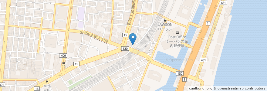 Mapa de ubicacion de ドミノ・ピザ en 일본, 도쿄도, 미나토.