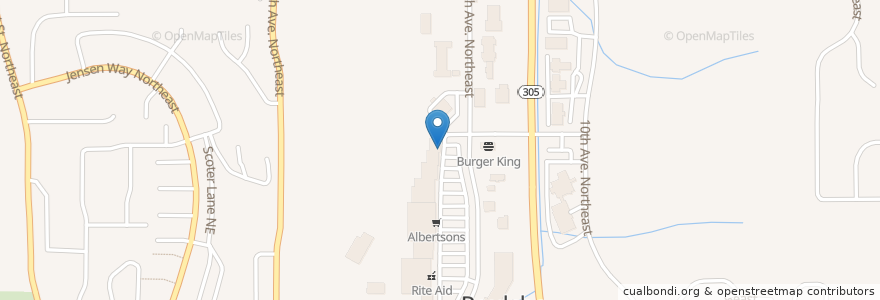 Mapa de ubicacion de Cafe Au Lait en 미국, 워싱턴, Kitsap County, Poulsbo.
