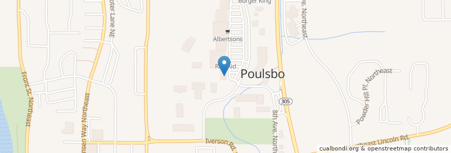 Mapa de ubicacion de Poulsbo Village Chiropractic en Vereinigte Staaten Von Amerika, Washington, Kitsap County, Poulsbo.