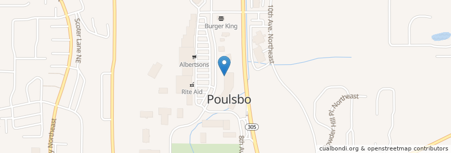 Mapa de ubicacion de Papa Murphy's en 미국, 워싱턴, Kitsap County, Poulsbo.