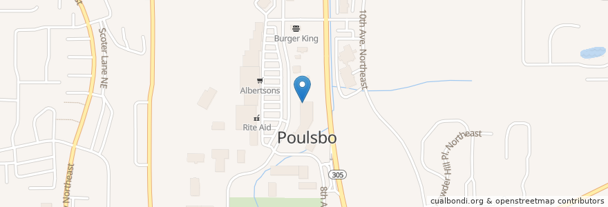 Mapa de ubicacion de Poulsbo Animal Clinic en 美利坚合众国/美利堅合眾國, 华盛顿州 / 華盛頓州, Kitsap County, Poulsbo.