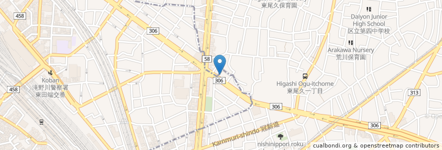 Mapa de ubicacion de くすりの福太郎 en اليابان, 東京都.