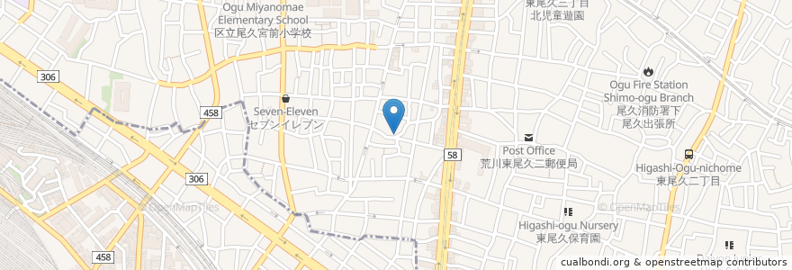 Mapa de ubicacion de 中村内科 小児科医院 en Jepun, 東京都.