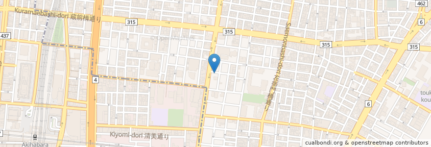 Mapa de ubicacion de とんぼ en Japan, Tokio, 台東区.