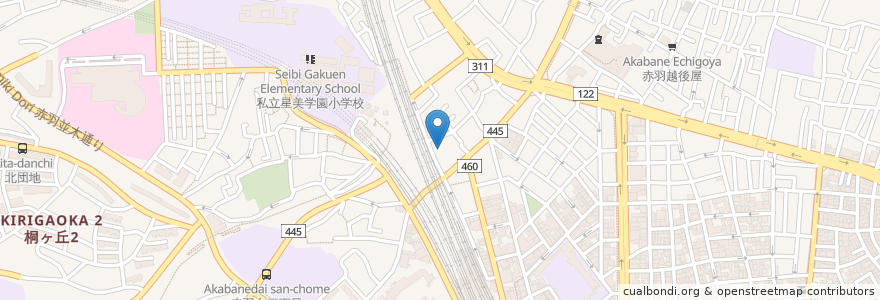 Mapa de ubicacion de 寶幢院 en Japão, Tóquio, 北区.