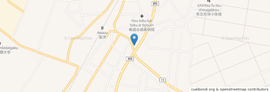 Mapa de ubicacion de ハオ家 en 日本, 石川県, 小松市.