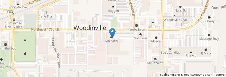 Mapa de ubicacion de Russell’s en 미국, 워싱턴, King County, Woodinville.