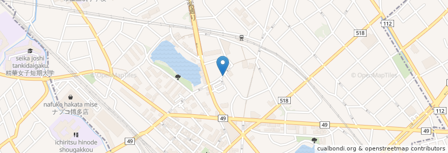 Mapa de ubicacion de きたさと眼科クリニック en Jepun, 福岡県, 福岡市, 博多区.