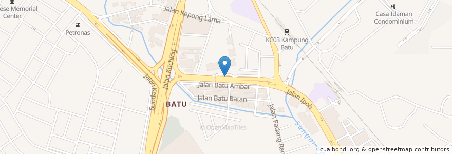 Mapa de ubicacion de JLN IPOH en マレーシア, セランゴール, クアラルンプール.