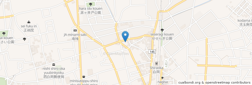 Mapa de ubicacion de 埼玉信用金庫 白岡支店 en Jepun, 埼玉県, 白岡市.