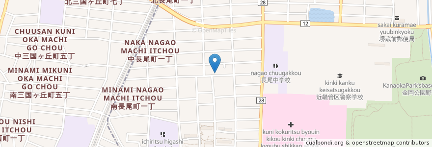 Mapa de ubicacion de ジャングルイングリッシュ en ژاپن, 大阪府, 堺市.