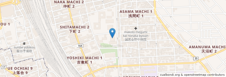 Mapa de ubicacion de さいたま市民会館おおみや en Giappone, Prefettura Di Saitama, さいたま市, 大宮区.