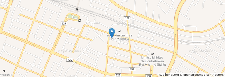 Mapa de ubicacion de 調剤薬局マツモトキヨシ en Japan, Präfektur Chiba, 君津市.