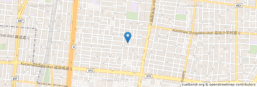 Mapa de ubicacion de ガンクラ en Japon, Tokyo, 台東区.