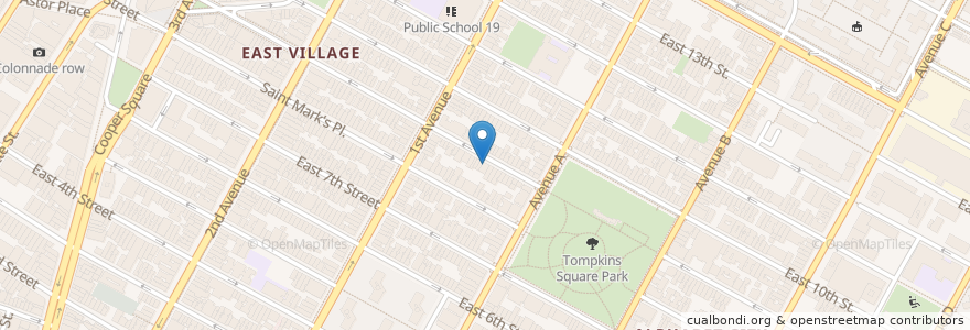 Mapa de ubicacion de Thursday en Amerika Syarikat, New York, New York, New York County, Manhattan Community Board 3, Manhattan.