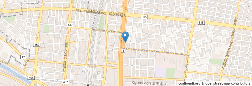 Mapa de ubicacion de カレーは飲み物。 en ژاپن, 東京都.