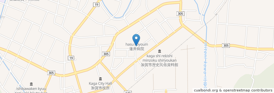 Mapa de ubicacion de フェアレディ en 日本, 石川県, 加賀市.