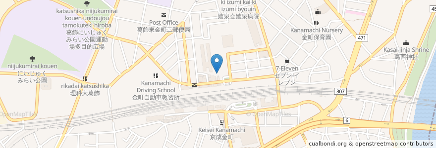Mapa de ubicacion de マクドナルド en Japão, Tóquio, 葛飾区.