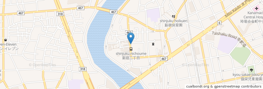 Mapa de ubicacion de 豊寿し en Japão, Tóquio, 葛飾区.