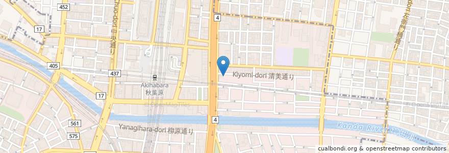 Mapa de ubicacion de 秋葉原とら八 en Giappone, Tokyo, Chiyoda.