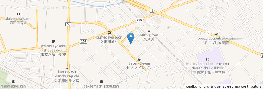 Mapa de ubicacion de サンガム en Giappone, Tokyo, 東村山市.