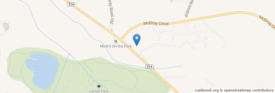 Mapa de ubicacion de Studio Whimzy en Amerika Syarikat, Mississippi, Lafayette County, Oxford.