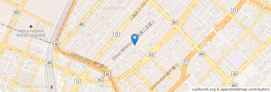 Mapa de ubicacion de 小松診療所 en Japon, Tokyo.