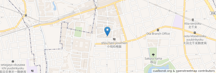 Mapa de ubicacion de やぶそば en Japonya, 東京都, 大田区.