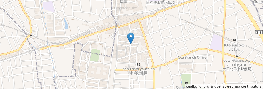 Mapa de ubicacion de つけ麺 凌駕 en Япония, Токио, Ота.