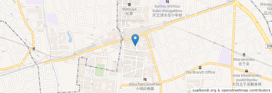 Mapa de ubicacion de ベッカライ　ヒンメル en Japón, Tokio, Ota.