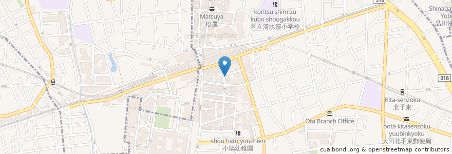 Mapa de ubicacion de モミの木 en Jepun, 東京都, 大田区.