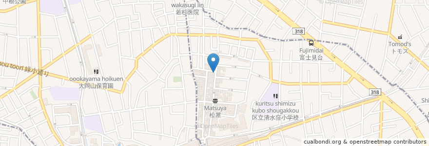 Mapa de ubicacion de やなか珈琲店　大岡山店 en 日本, 東京都, 目黒区, 大田区.
