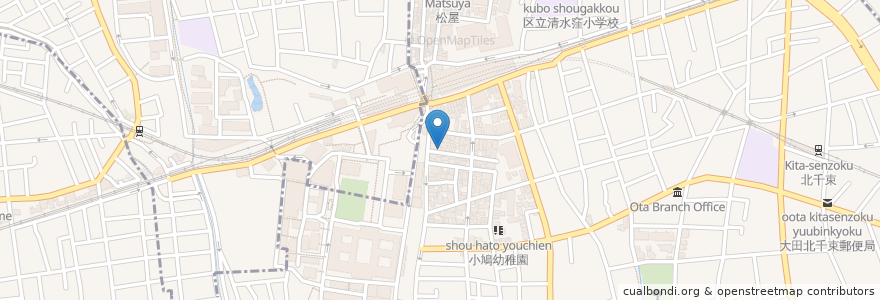 Mapa de ubicacion de あたりや en Japon, Tokyo, 目黒区, 大田区.