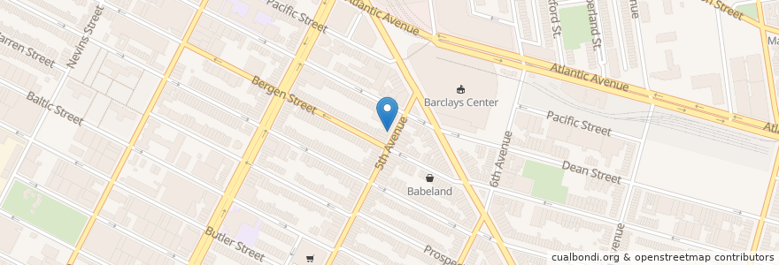 Mapa de ubicacion de Hot Dog Factory en Stati Uniti D'America, New York, New York, Brooklyn.