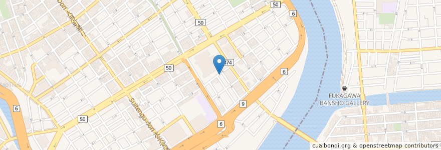 Mapa de ubicacion de Salon de the Papier Tigre en Japon, Tokyo, 中央区.