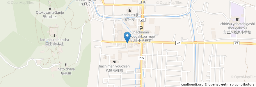 Mapa de ubicacion de らいふ en Япония, Киото, Явата.