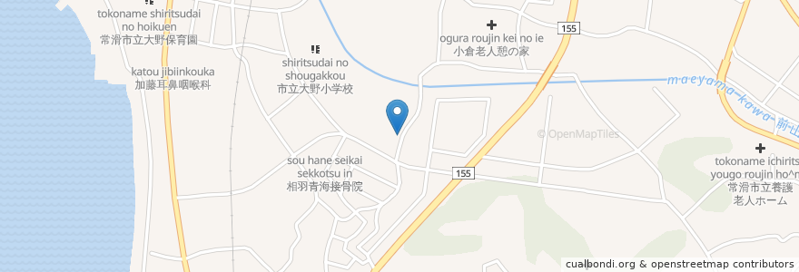 Mapa de ubicacion de 金山歯科医院 en Япония, Айти, Токонамэ.