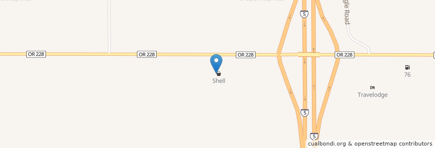 Mapa de ubicacion de Mobil en Stati Uniti D'America, Oregon, Linn County.