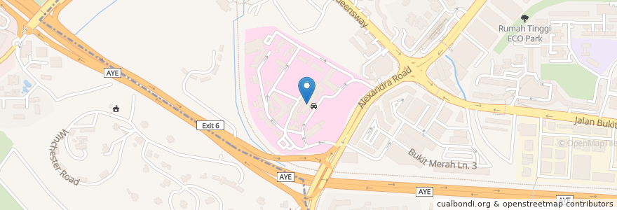 Mapa de ubicacion de POSB ATM en Singapura, Southwest.