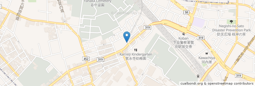 Mapa de ubicacion de 寛永寺前公衆トイレ en Japonya, 東京都, 台東区.