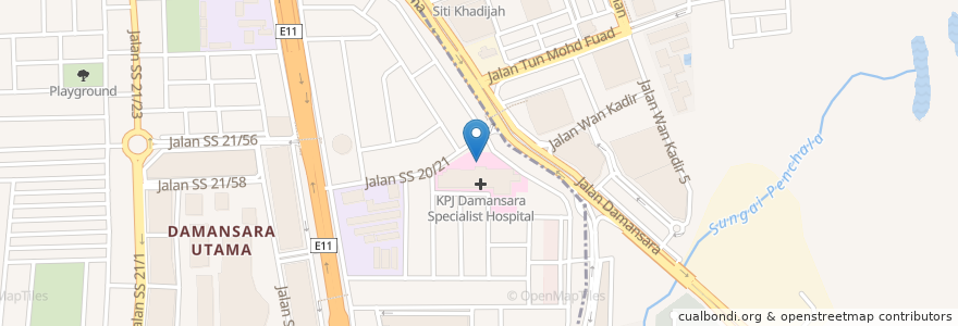 Mapa de ubicacion de Baby Hatch en Malaisie, Selangor, Petaling Jaya.