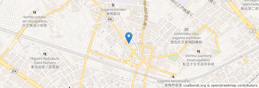 Mapa de ubicacion de おにぎりぼんご en 일본, 도쿄도, 豊島区.
