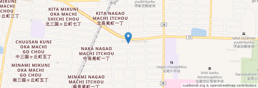 Mapa de ubicacion de 井宮基礎スクール en 일본, 오사카부, 사카이시.