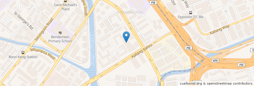 Mapa de ubicacion de Geylang Bahru Market & Food Centre en Singapura, Central.