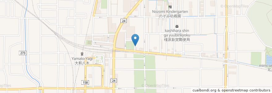 Mapa de ubicacion de たに小児科医院 en Japón, Prefectura De Nara, 橿原市.