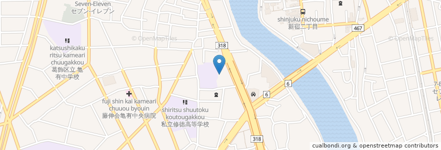 Mapa de ubicacion de 寶持院 en 일본, 도쿄도, 葛飾区.
